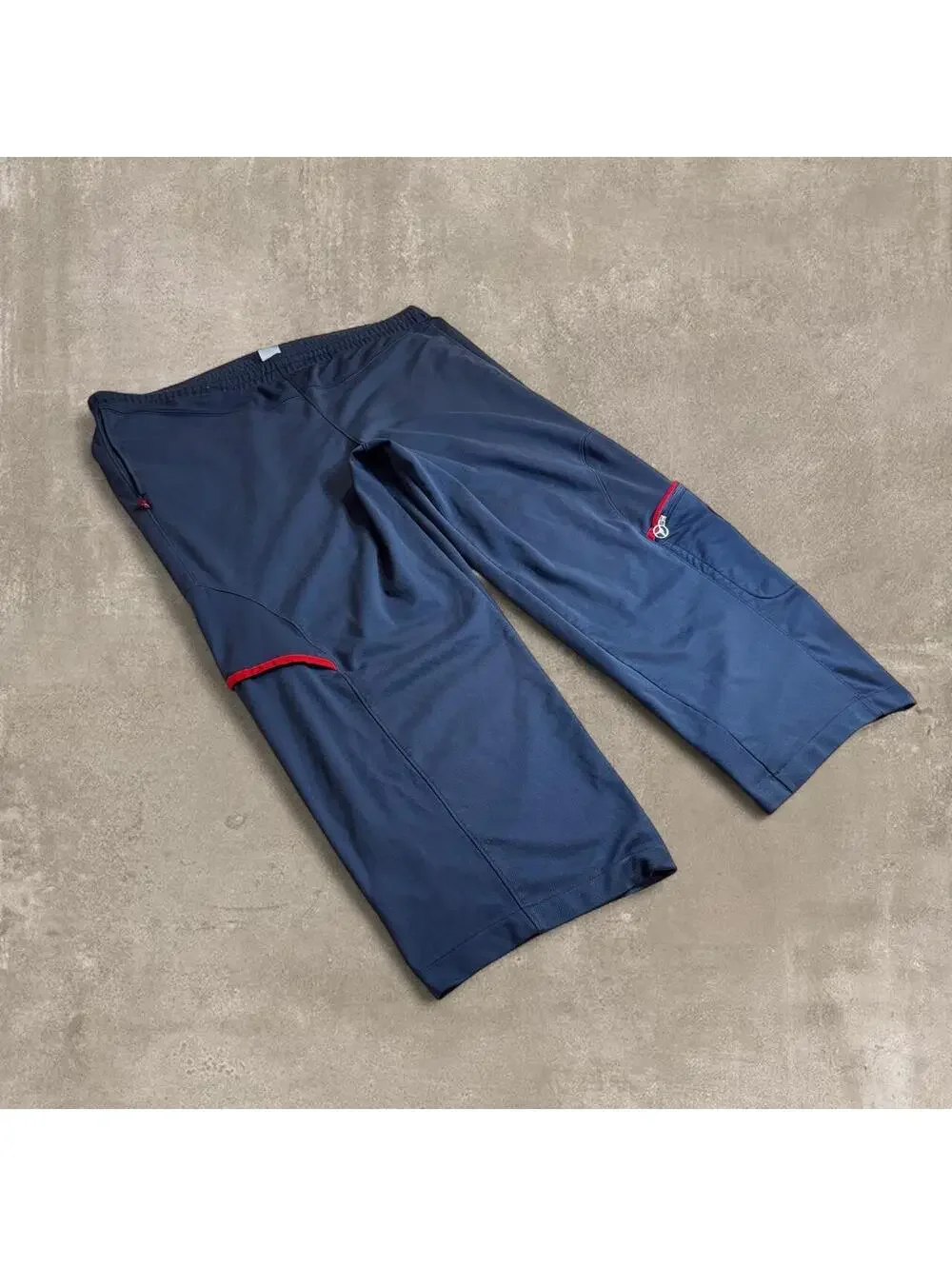Vintage Air Jordan Navy Blue Red Accent Baggy Track Pants 3XL